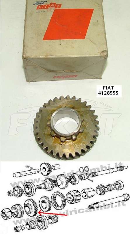 INGRANAGGIO CAMBIO FIAT 500 - 126 2^V. 4128555